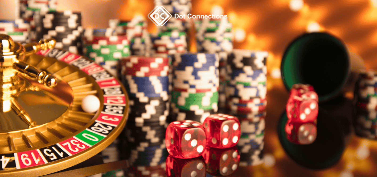 Asia’s iGaming Casino Scene: What’s Shaking Southeast Asia?” title over roulette and casino chips; Dot Connections